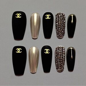 Custom Handmade Reusable Designer Press On Nails